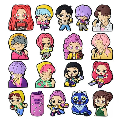 Hot Toys Cartoon 16-100pcs Shoe Charms For Sandals,Shoe Decoration Accessories Shoe Pins Great Gift For Men Women