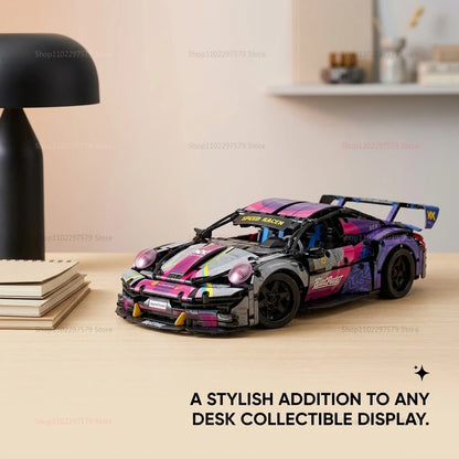 1611pcs Racing Car 1:10 Building Blocks Set Technical Model Sports Car Toy DIY Collector's Gift for Adults Teens Kids Boys Girls