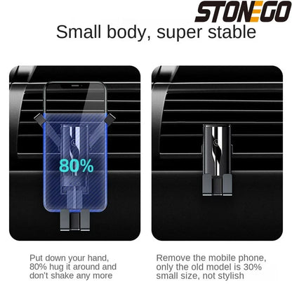 Hands Free Car Mount Phone Holder for Automobile Vehicle Adjustable Universal Car Phone Holder Compatible with Most Smartphones