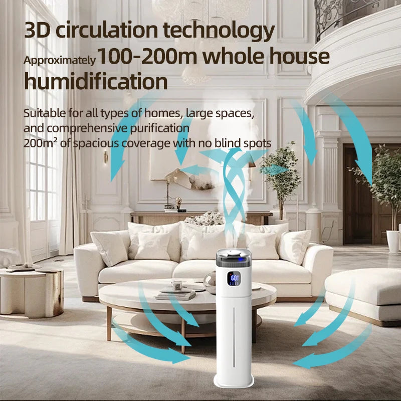 DIVEDEER Home Bedroom Humidifier Quiet Design for Pregnant Women and Infants Compact Body with Large Capacity Desktop Mist Type