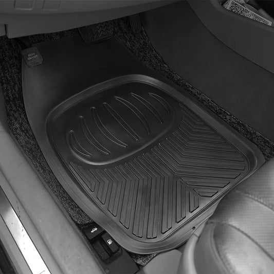 Heavy-Duty Car Rubber Floor Mats All-Season Waterproof Protection Non-Slip Universal Trim-to-Fit Design for Cars SUVs Trucks