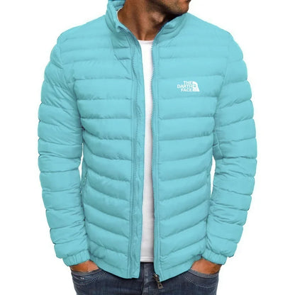 2024 Autumn/Winter Men's Stand up Collar Zipper Warm Shopping Fashion Leisure Brand Business Slimming Fishing Hot Selling Coat