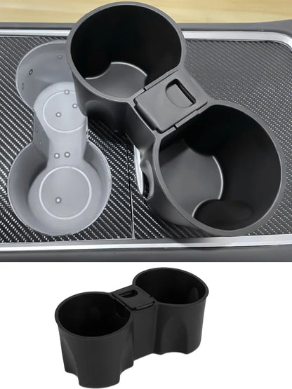 Car Cup Holder for Tesla Model Y Juniper Center Console Cup Mat TPE Water Bottle Holder Model 3 Highland interior Accessories