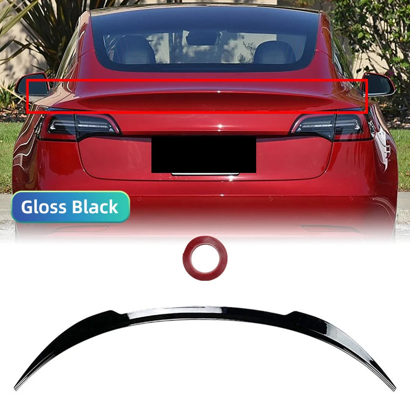 For Tesla Model 3 2017-2023 Tuning Original High-performance Rear Trunk Spoiler Wing Tail Deflector Splitter Facelift Body Kit