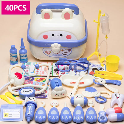 Doctor Toys for Kids 43/40/31PCS Hospital Nurse Doctor Role Play Kit Medical Toys Dentist Kit Educational Toy Gift for Boy Girl