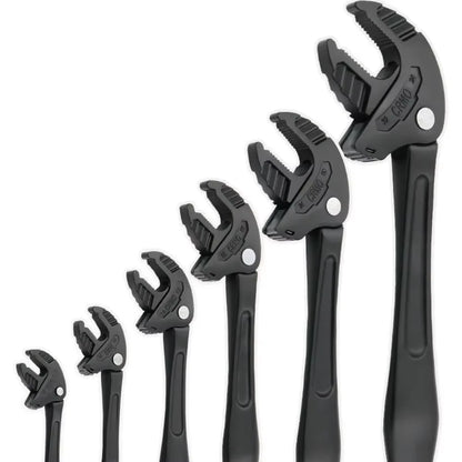 Heavy-Duty Industrial Crab Claw Wrench - Quick-Adaptive Ratchet, Wide Jaw Adjustable Tool for Automotive Repair, Plumbing
