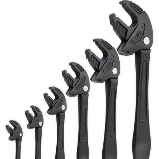Heavy-Duty Industrial Crab Claw Wrench - Quick-Adaptive Ratchet, Wide Jaw Adjustable Tool for Automotive Repair, Plumbing