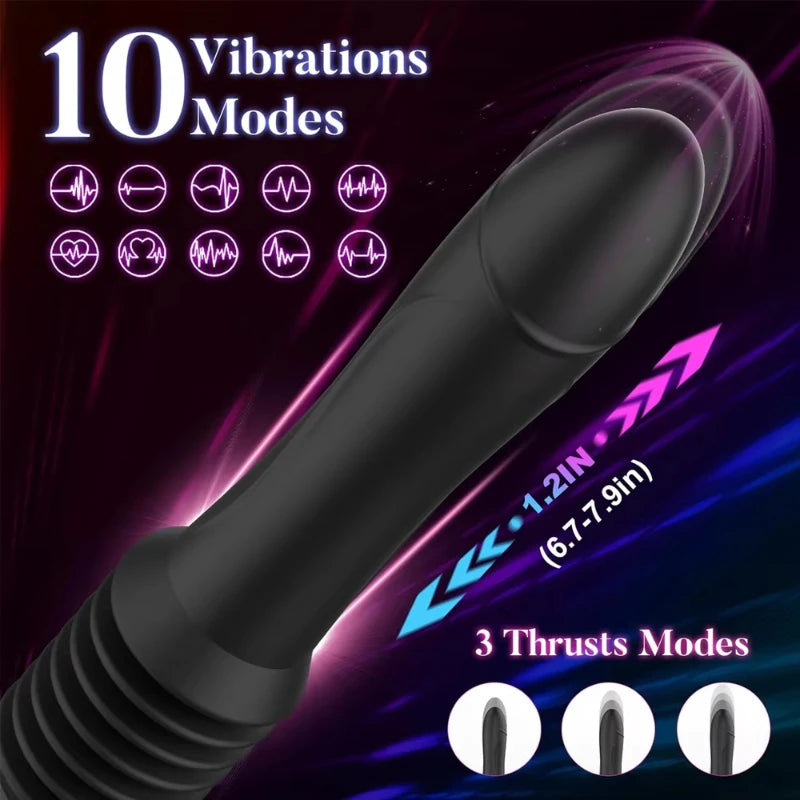 Sex Machine Thrusting Big Dildo Vibrator Vaginal G Spot Automatic Up Down Massager Retractable Pussy Adults Sex Toys for Women
