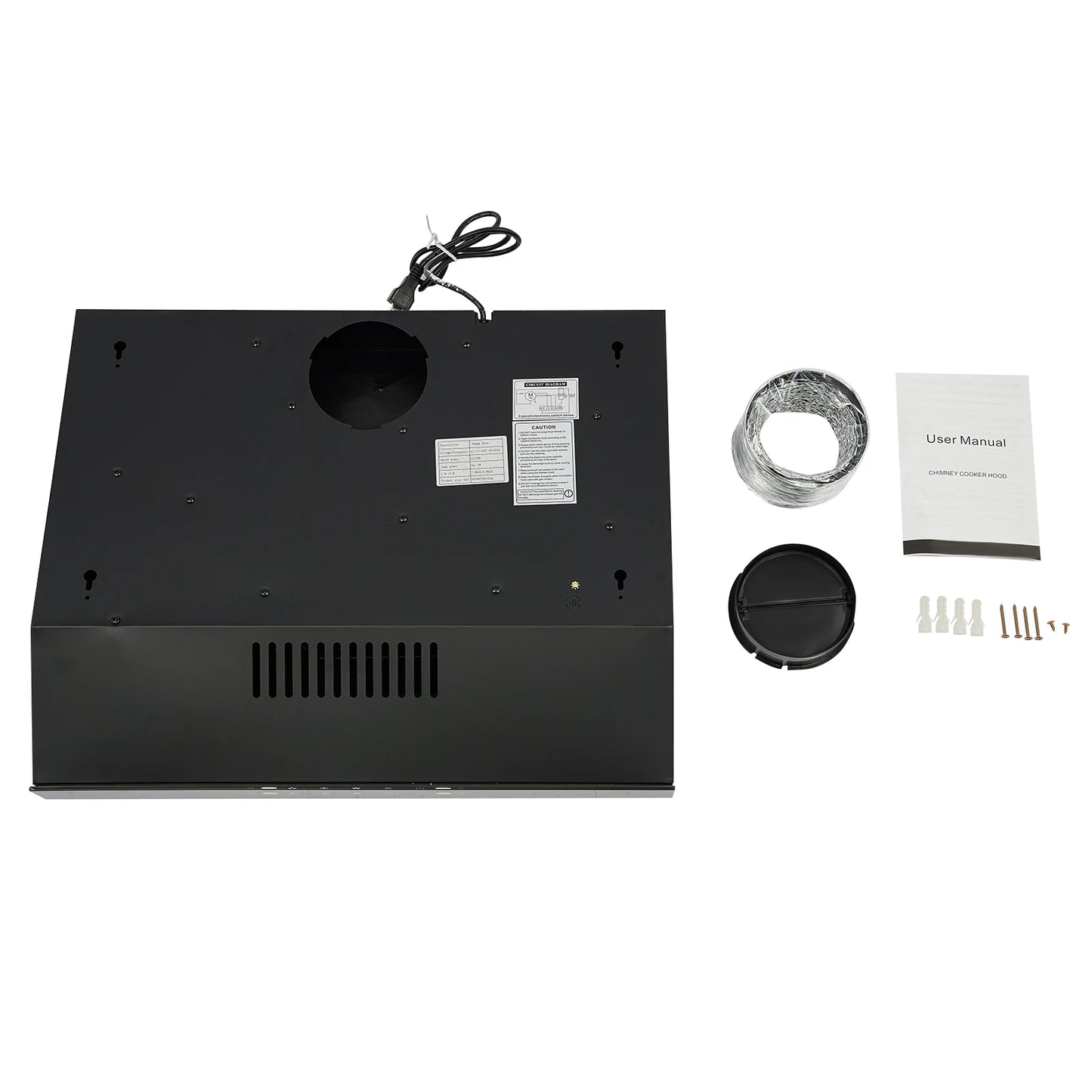 Under Cabinet Range Hood Wall Mount Dual Motor Kitchen Vent Hood Durable Stainless Steel And Acrylic Construction High Temperature Baking Paint Smart Touch Gesture Control Powerful 900CFM Suction Low Noise Kitchen Exhaust Fan