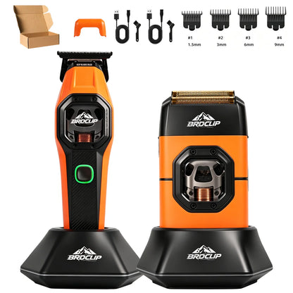 New Professional BRDCLIP Salon Barber Kit vector motor Hair Clipper 7800-13000RPM Trimmer 8000-13000RPM Metal body 2603 Shaver