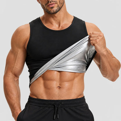 Man Sauna Vest for Weight Loss Body Shaper Workout Vest Exercise Training Slimming Suit Fat Burning Sweat Vest