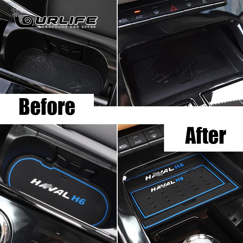 Car Door Slot Gasket Haval H6 3TH GT 2021 2022 2023 Silicone Anti-slip And Anti-dirty Durable Interior Decorative Accessories