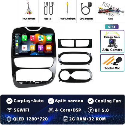 Android 15 Carplay Auto WIFI+4G For Renault Clio 3 4 2012 2013 2015 - 2018 Car Radio GPS Stereo Multimedia Player 2din Wireless