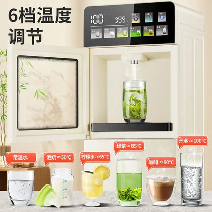 Quick heating water dispenser with water bucket under it, household vertical dormitory fully automatic water dispenser