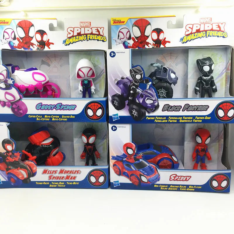 Spidey And His Amazing Friends Action Figures Anime Spiderman Legends Figurine Set For Kids Birthday Holiday Gift