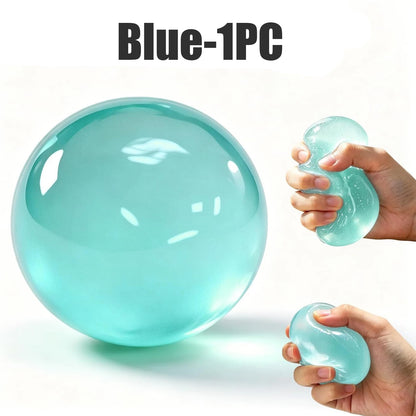 Artisan Coconut Oil Soft Gel Stress Ball Slow Rebound Squishy Toy with Jelly Texture Perfect Decompression Fidget for Adults