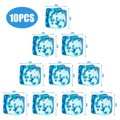 6/8/10/12 PCS Ice Cube Squishy Sensory Toys Stress Square Soft Touch Squeeze Office Stress Relief Toys for Adults Favors Gifts