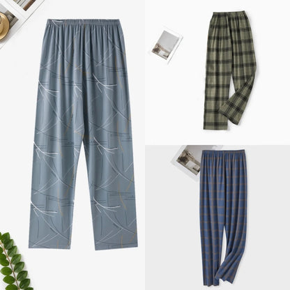 Pajama Pants Men's Pants Autumn and Winter 2025 New Loose Pants Printed Spring & Fall Home Pants