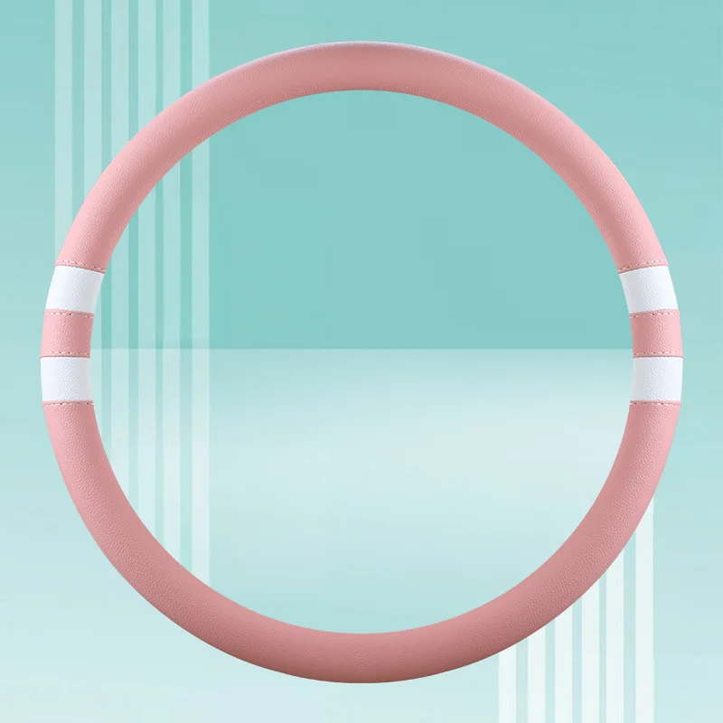 Car Steering Wheel Cover for Women Girls Universal 14.5-15 Inch, Breathable , Non-Slip, Car Interior Accessories for Most Cars