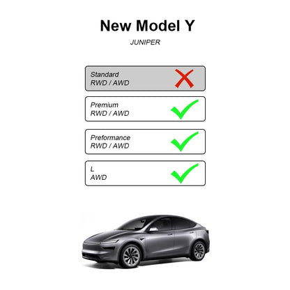 Interior Storage Organizer Fits Tesla Model Y Juniper 2026 Model YL Translucent ABS Console Box 2/4/6PCS Custom-fit Silicone Mat