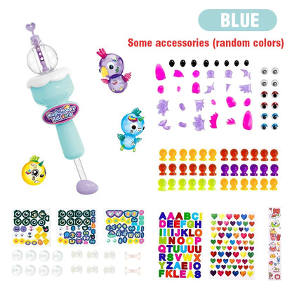 Children Sticky Balloon Maker kit Bubble Inflatable Toy Set  Inflator Machine Handmade DIY Educational Toy Gift Boys girls