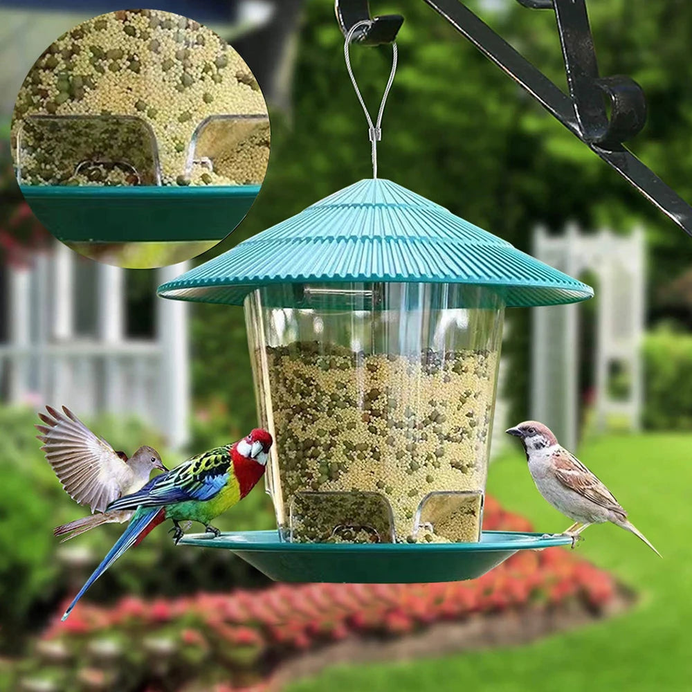 3/2/1PCS Bird Feeder Hanging Easy Clean and Fill Outdoor Large Capacity for Garden  Outside Decoration Outdoors Squirrel Proof