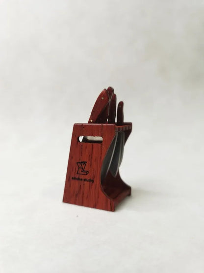 1:6 Doll House Mini Model Furniture Accessories Kitchen Solid Wood Cutting Tool Set Knife Scissors Bjd Blyth Soldier Lol Props