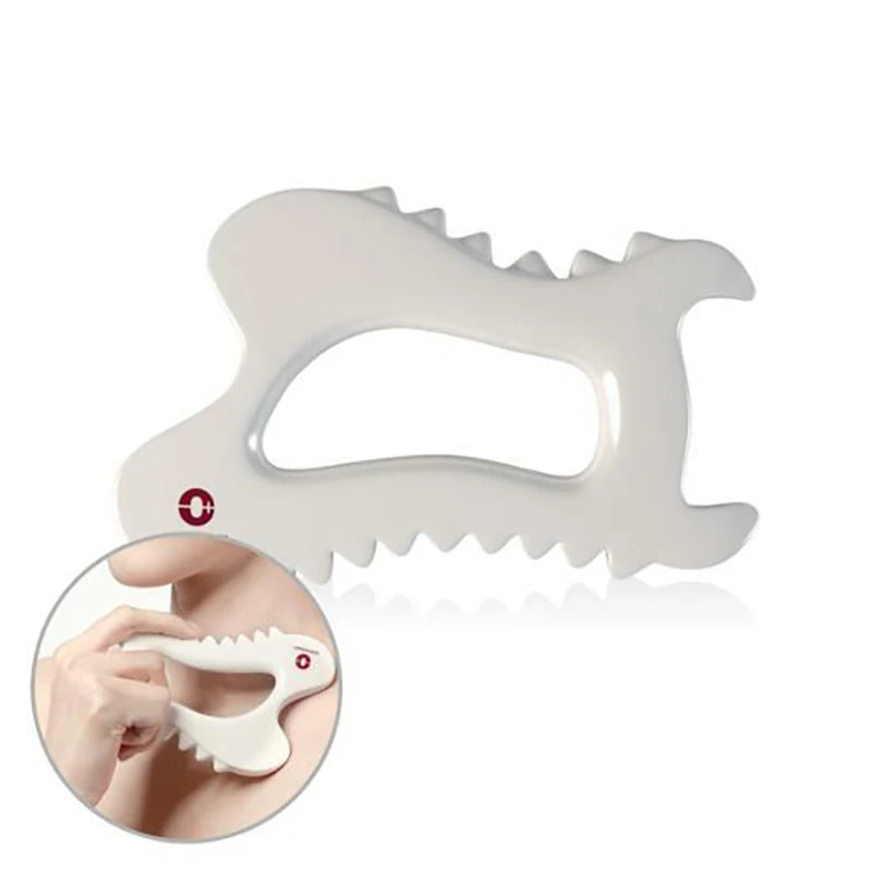 Ceramic Gua Sha Board Skin Scraping Tools Face Massager Whole Body Carving Guasha, Body Massage Tool