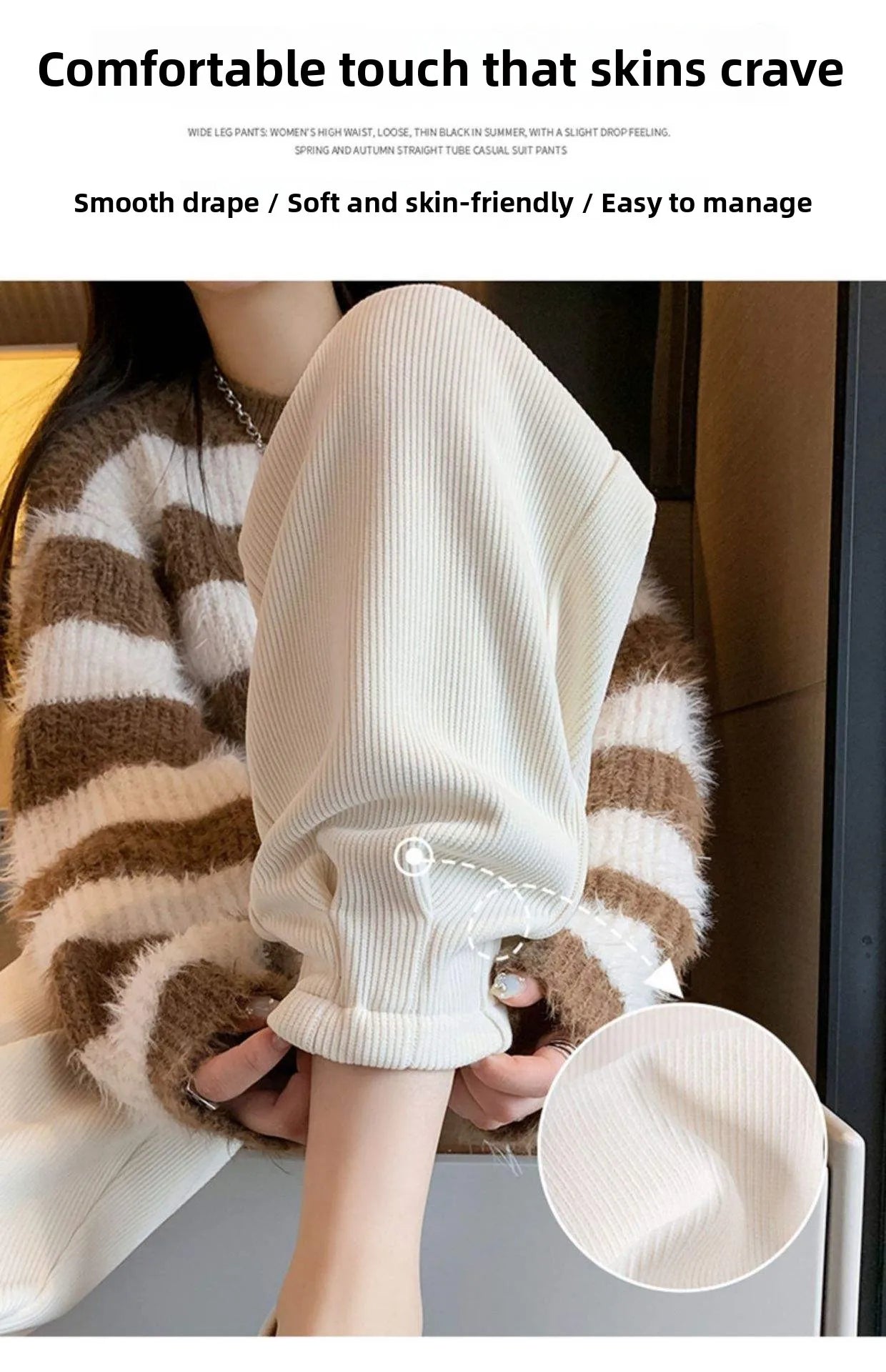 Autumn Winter High Waist Loose Thickened Fleece Harlan Pants Women's Casual Trousers Carrot Style Comfortable Loose Fit