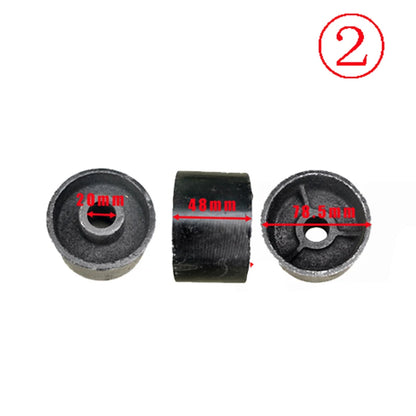 3T Horizontal Hydraulic Jack Accessories - 2.5Tons 3 Tons Torsion Spring Universal Wheel Pallet Front Wheel for Workshop Repair