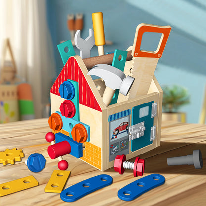 Creative Screw Puzzle Toys Kids DIY Drill Screw Disassembly Accessories Game Drill Toys for Children Pretend Tools Kit Toys