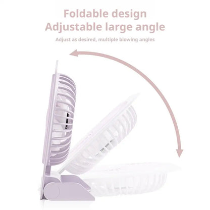 USB Rechargeable Magnetic Mini Desk Fan Portable Quiet Cooling Fan for Office