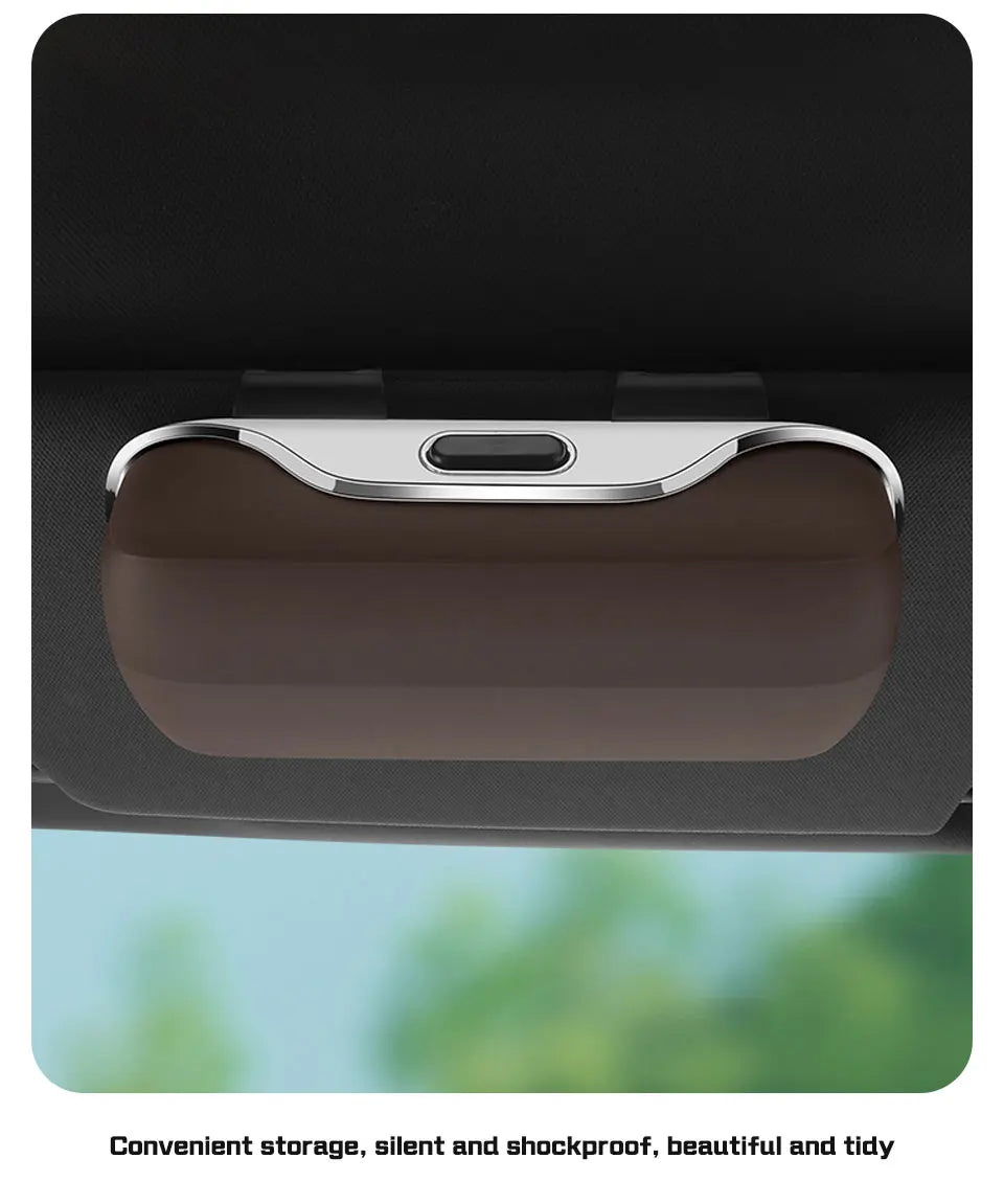 For Xpeng G6 P7 P7i X9 G3 G3i G9 P5 X2 N5 F30 H93 Car Visor Glasses Case Portable Accessories Sunglasses Holder Eyeglasses Box