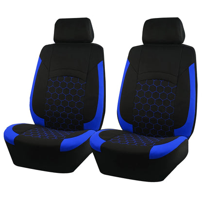 AUTOKING Football Embroidery Car Seat Covers Polyester Fabric Honeycomb Seat Covers Universal Fit Most Car Suv Truck
