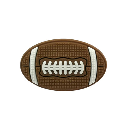 1PCS Sports Ball Shoe Charms Soccer Basketball Baseball Decoration Pins Trendy Shoe Accessories for Teens Boys Sports Fans Gifts