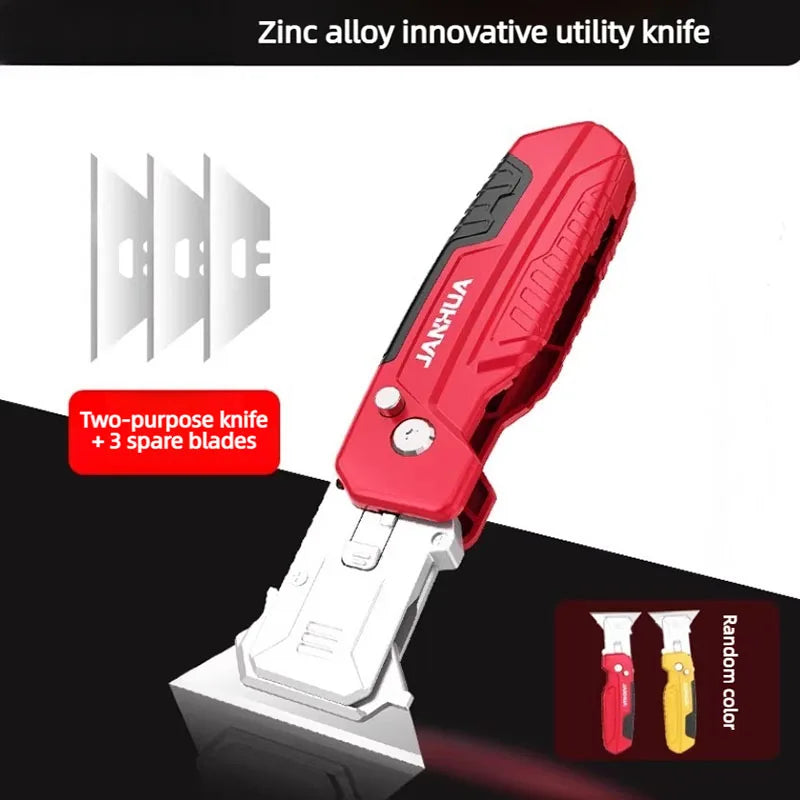 2in 1 deformity fold Utility knife Glue removal scraper Seam decoration Hand Tools Cleaning the glue removal blade