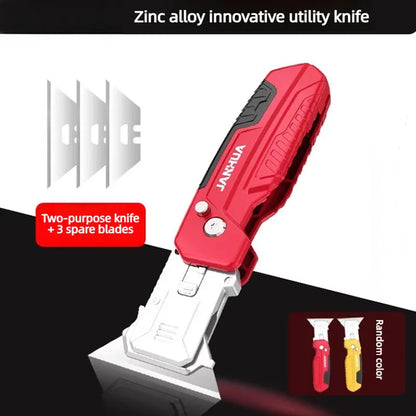 2in 1 deformity fold Utility knife Glue removal scraper Seam decoration Hand Tools Cleaning the glue removal blade