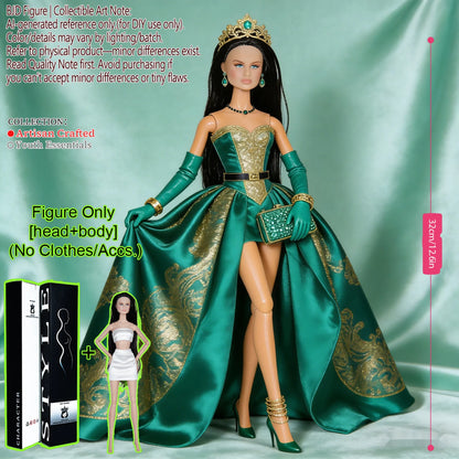 1/6 Scale 12Inch BJD MJD Supermodel Doll 12 Joint Posable Fashion Figure Smooth Skin Texture Display No Clothes