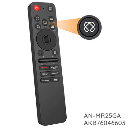 Replacement AN-MR25GA AI Magic Remote with Voice and Pointer,Compatible with 2019-2025 LG Smart TVs OLED, QNED, UHD, LED, LCD