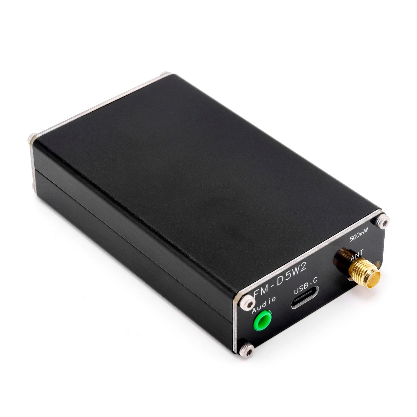 0.5W Frequency Modulation Emitter 76-108Mhz 500mW Digital Display Stereo Transmitting Device Type-C Interface 2000M Transmission
