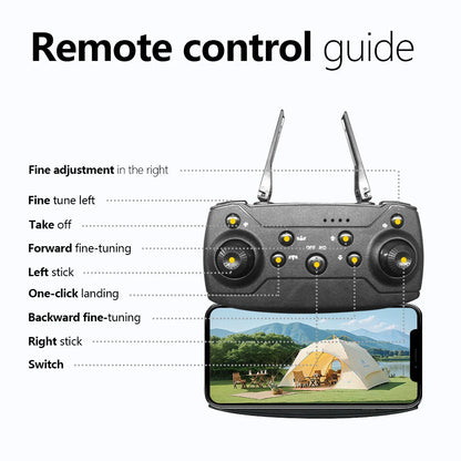 E88 Mini Drone UAV 360-Degree Rotating Folding WiFi Remote Control Aerial Photography Quadcopter Toy Helicopter One-Click New