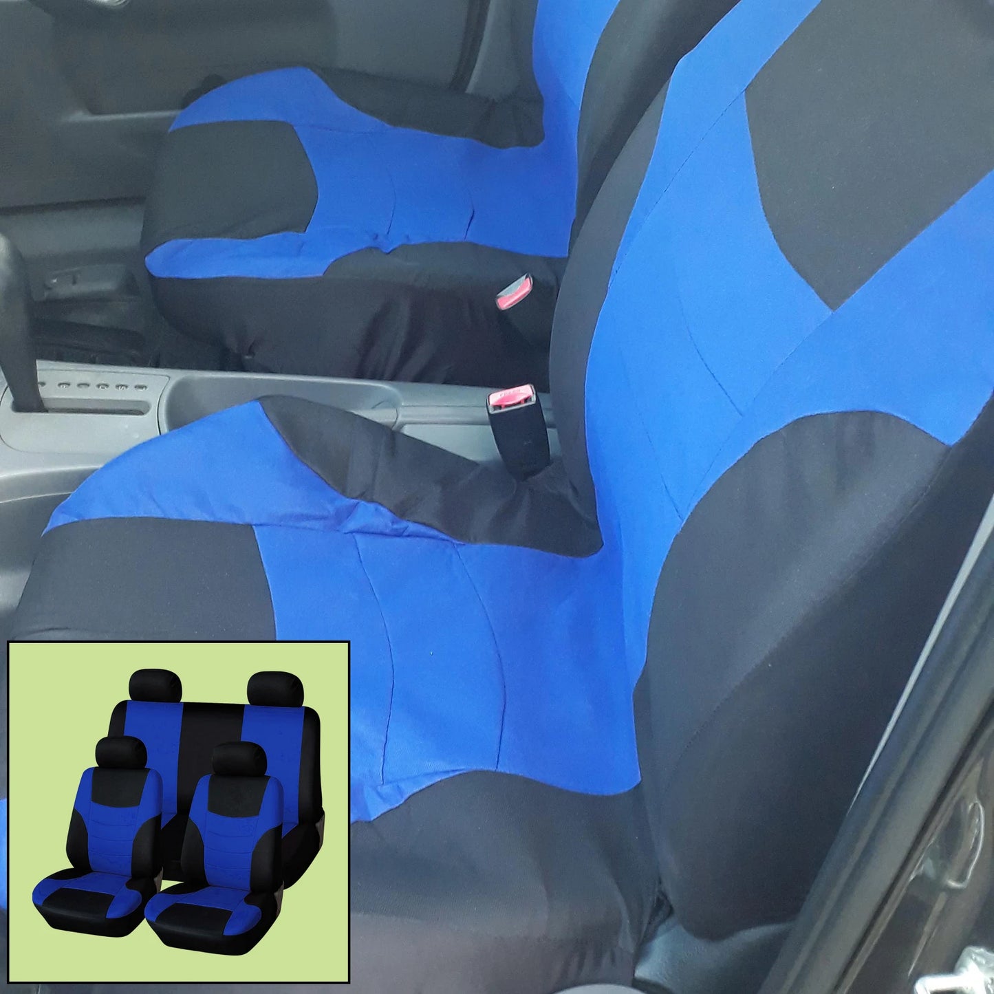 8Pcs Car Seat Covers Front Rear Headrest Protector Comfortable Fashion Seat Cover Protectors for Car SUV All Seasons Auto Parts