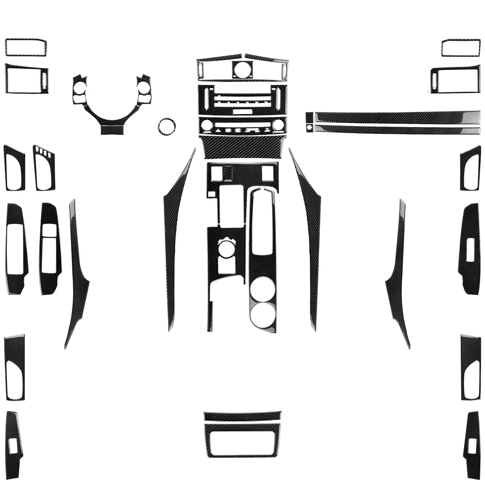 For Lexus IS250 IS350 300H 2013-2019 Carbon Fiber Gear Shift Air Outlet CD AC Window Lift Set Car Interior Accessories Sticker