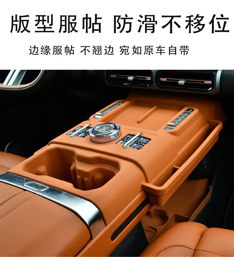 For Jetour G700 2026 Central Control Wireless Charging Silicone Pad Dustproof Anti-slip Mat Center Console Storage Box