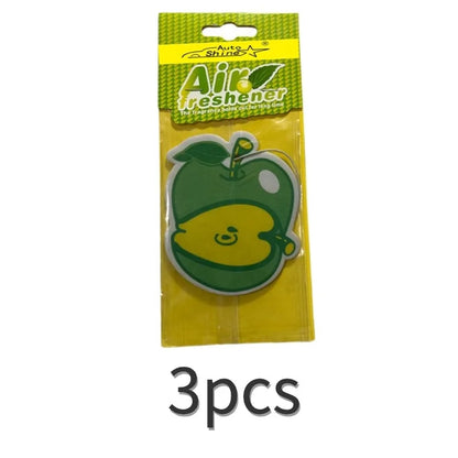 3-80pcs Car Air Freshener Natural scented tea paper Cone Hanging perfume vanilia fragrance Fruit car accessories interior