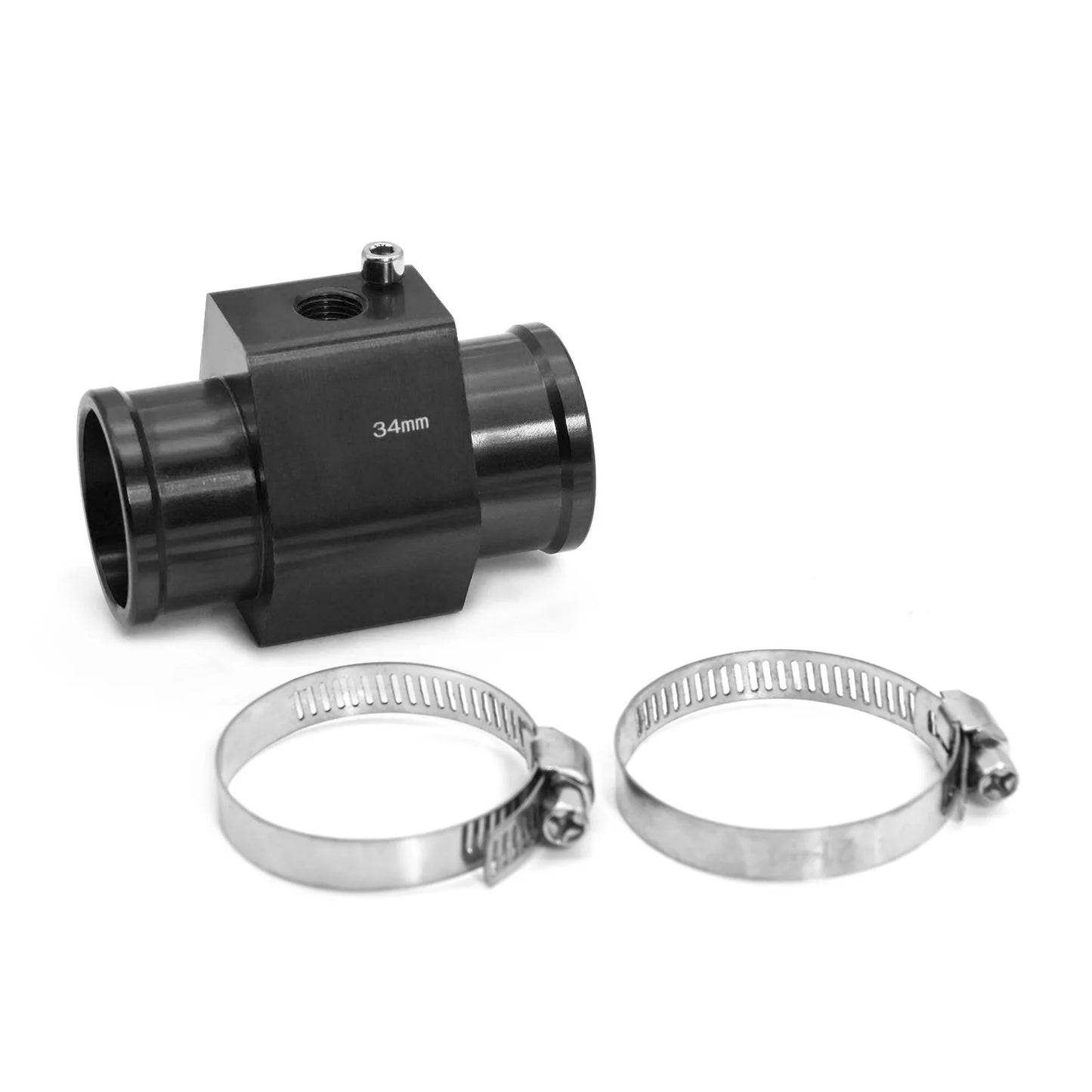 12V 24V Digital Water Temperature Gauge + Volt Water Temperature Sensor Head Plug Joint Pipe Sensor Radiator Hose Adapter 1/8NPT
