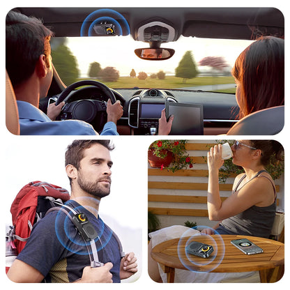 Bluetooth 5.4 Sun Visor Clip Handsfree Car Kit Wireless Audio Receiver MP3 Music Player Speakerphone with Button Support Siri