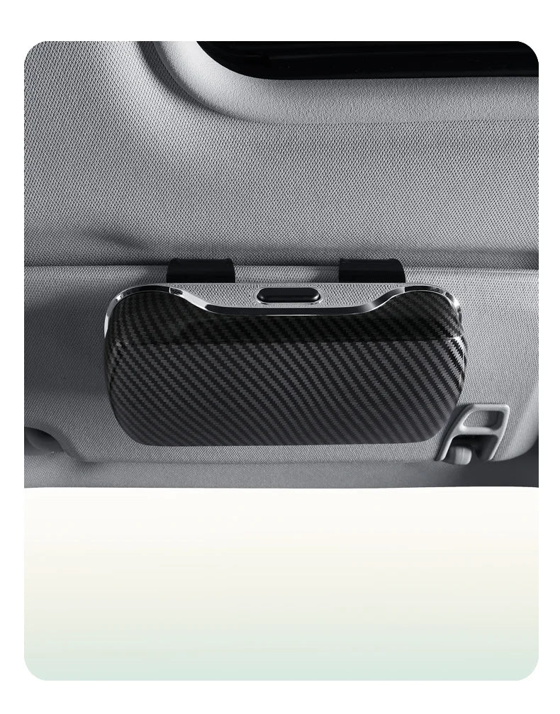 Car Emblem Sun Visor Glasses Case Sunglasses Storage Gift Box For Mercedes Benz AMG GLC W203 W206 W220 W205 W211 W212 W201 W210