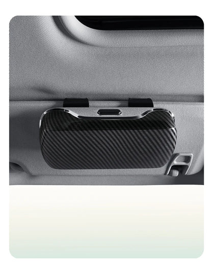 Car Emblem Sun Visor Glasses Case Sunglasses Storage Gift Box For Mercedes Benz AMG GLC W203 W206 W220 W205 W211 W212 W201 W210