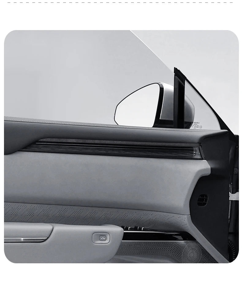For ZEEKR 7X 2025 Super Suede Interior Accessory, Car Central Control Sliding Cover Panel Steering Wheel Decal Air Outlet Trim